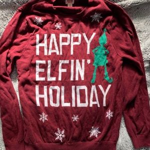 HAPPY ELFIN HOLIDAYS  Christmas sweater
